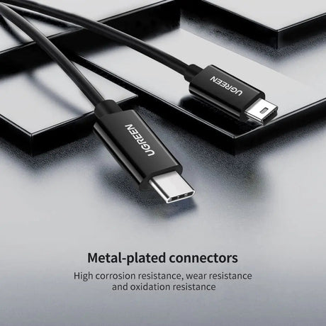 Ugreen 1M USB C to Mini USB Male to Male Cable for Digital Camera, MP3 Player and more Mini B USB Devices (50445) - Ugreen India