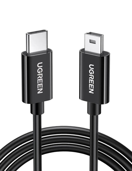 Ugreen 1M USB C to Mini USB Male to Male Cable for Digital Camera, MP3 Player and more Mini B USB Devices (50445) - Ugreen India