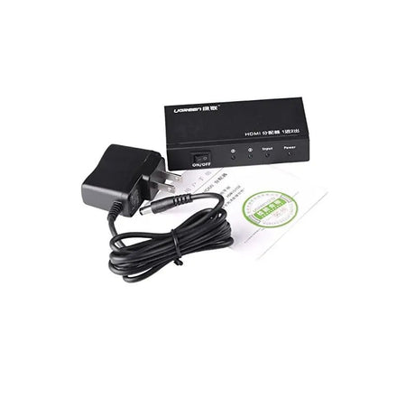 UGREEN 1x2 HDMI Splitter, HDMI Amplifier Splitter 1 In 2 Out, Supports 4K@30Hz, Full HD 1080P, 3D for TV, Monitor, Projector (40201EU) - Ugreen India