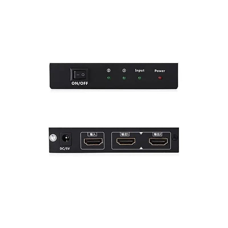 UGREEN 1x2 HDMI Splitter, HDMI Amplifier Splitter 1 In 2 Out, Supports 4K@30Hz, Full HD 1080P, 3D for TV, Monitor, Projector (40201EU) - Ugreen India