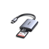 UGREEN 2 - in - 1 USB C SD Card Reader, Micro SD/TF Card Adapter with USB 3.0, 5Gbps High Speed Data Transfer for Camera Memory Card, Laptop, MacBook, iPad Pro, Samsung Galaxy, Android Phone, PC – Black (80888) - Ugreen India