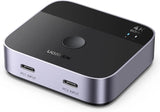 UGREEN 2 USB C in 1 HDMI Out Switch 4K@60Hz, Aluminum USB C Switcher 2 Computers Supports HDR HDCP2.2 Compatible with Laptops, Tablets, Smartphones, MacBook Air/Pro, iMac All - in - One Desktop Computer (55451) - Ugreen India