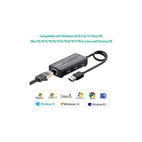 UGREEN RJ45 Ethernet Adapter With 3*USB 2.0 Hub USB Network Adapter 10/100Mbps Compatible for Nintendo Switch Wii Windows Surface Pro MacBook Air Retina Chromebook and More PC etc. (20264) - Ugreen India