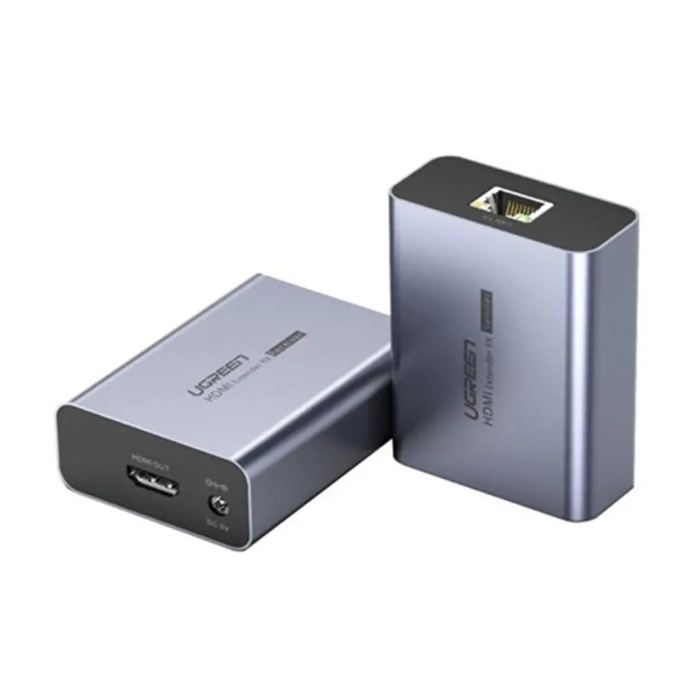 UGREEN Ethernet Extender 70M 1080P 60Hz HDMI Extension Cat5e Cat6 Cable Transmitter Receiver Power Adapter Signal (20519)