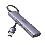 UGREEN 20805 four-port USB 3.0 hub with USB-A host plug