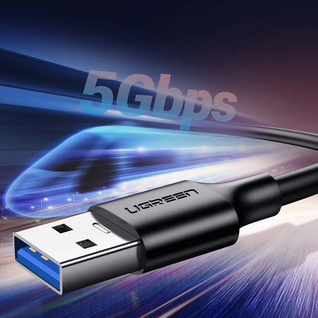 UGREEN US184 USB-A connector with up to 5Gbps data-transfer graphic