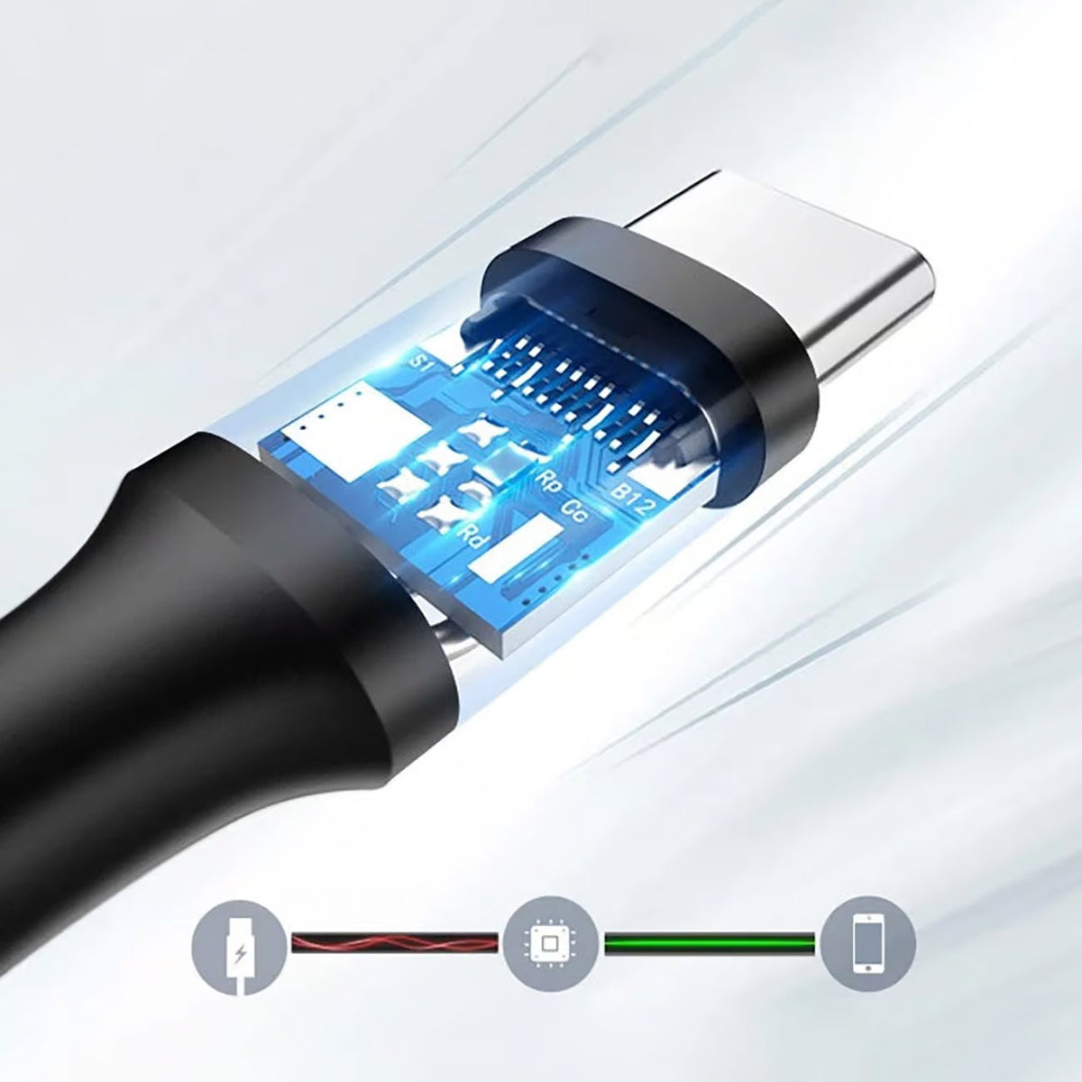UGREEN US184 USB-C plug internal construction illustration