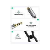 UGREEN 20cm 3.5mm Male to Female Dual Headphone Audio Stereo Jack, Aux Extension Braided Cable - Ugreen India