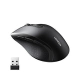 UGREEN 2.4G 1600 DPI 6 Buttons Wireless Mouse with Nano Receiver, 3 Adjustable DPI Levels for PC, Laptop, iMac, MacBook, Microsoft Pro, Office Home, Black (45012) - Ugreen India