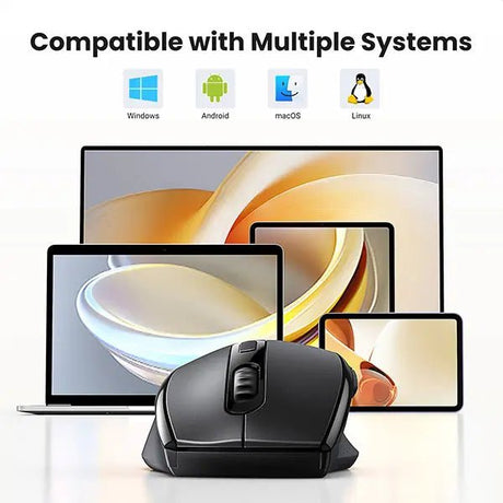 UGREEN 2.4G 1600 DPI 6 Buttons Wireless Mouse with Nano Receiver, 3 Adjustable DPI Levels for PC, Laptop, iMac, MacBook, Microsoft Pro, Office Home, Black (45012) - Ugreen India