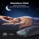 UGREEN 2.4G Silent Wireless Computer Optical Mouse With USB Receiver, 4000 DPI for PC, Laptop, Computer, Chromebook, MacBook - Black (90372) - Ugreen India