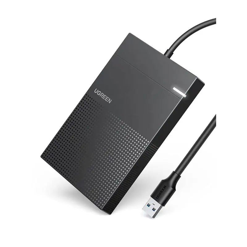 UGREEN 2.5 Inch External Hard Drive Enclosure Integrated with 1.6FT Cable, 5Gbps, Tool - Free, SATA to USB 3.0 7mm 9.5mm SATA SSD HDD Case with UASP, Laptop, Computer etc. (30719) - Ugreen India