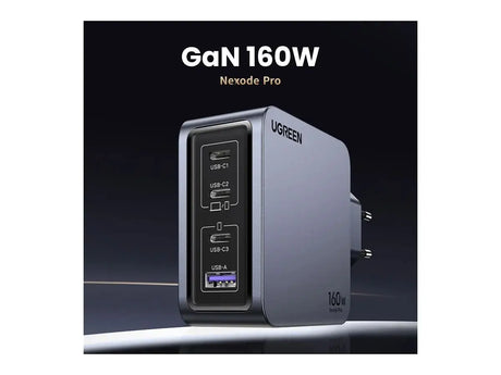 Ugreen 160W Nexode Pro 4-Port GaN Pd Fast Charger With Usb C Cable (25877) - Ugreen India