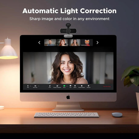 UGREEN 2K Webcam for PC, Ultra HD 1080P Streaming Camera with Dual Noise - Reducing Microphones, Autofocus, Low - Light Correction, Plug & Play USB (75330) - Ugreen India
