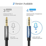 UGREEN 2M 3.5mm Audio Extension Cable, Male to Female Braided Aux Headphone Jack Extender Cord, Compatible with Headphones, Car Stereo, Smartphone, Tablet, Laptop, Speaker, Amplifier – Black (40675) - Ugreen India