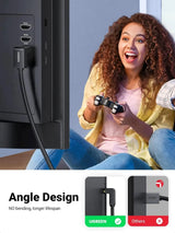 UGREEN 2M High Speed HDMI Cable with Ethernet 90 Degree Right Angle - Ugreen India