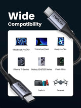 UGREEN 2M USB C to USB C Cable, 240W PD 3.1 Fast Charging Cord with E - Marker Chip, 40Gbps Data Transfer & 8K Video Output – Model (90440) - Ugreen India