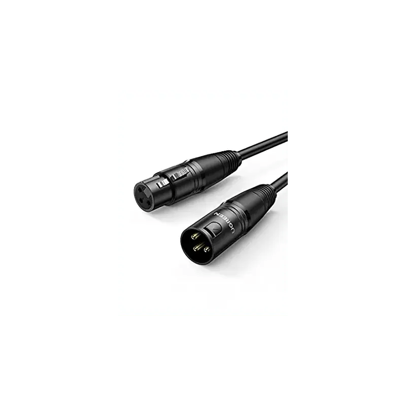 UGREEN 2M XLR Male to Female Microphone Extension Cable, Balanced 3 - Pin Cannon Mic Cord, Durable Shielded Audio Cable for Microphone, Mixer, Amplifier, Speaker, Studio, Stage, and Recording (20710) - Ugreen India