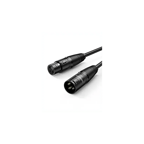 UGREEN 2M XLR Male to Female Microphone Extension Cable, Balanced 3 - Pin Cannon Mic Cord, Durable Shielded Audio Cable for Microphone, Mixer, Amplifier, Speaker, Studio, Stage, and Recording (20710) - Ugreen India