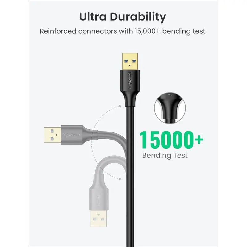 UGREEN 3m USB 3.0 Type A Male to Female Extension Cable, 5Gbps Data Transfer for PlayStation, Xbox, Oculus VR, USB Flash Drive, Card Reader, Hard Drive, Keyboard, Printer, Camera etc. (30127) - Ugreen India