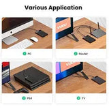 UGREEN 2.5 Inch External Hard Drive Enclosure USB 3.0 SATA III 5Gbps UASP HDD SSD Case 7mm 9.5mm Portable Laptop PC (30848)