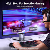 UGREEN 3.3FT/1M Unidirectional DisplayPort to HDMI Cable 8K@60Hz 4K@120Hz Active DP 1.4 to HDMI 2.1 Cord HDR, Dolby, HDCP2.3, DSC1.2a, 32.4Gbps Braided Compatible with Monitor, Dell, HP, HDTV, AMD NVIDIA (80395) - Ugreen India