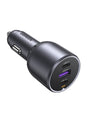 UGREEN 35025 EC705 130W car charger showing two USB-C ports and one USB-A port