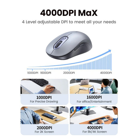 UGREEN 35900 M556 grey mouse with four DPI settings