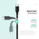 Ugreen 3m 60W USB C 2.0 Male To Male Cable, Power Delivery 2.0/QC 2.0/3.0 (60788) - Ugreen India