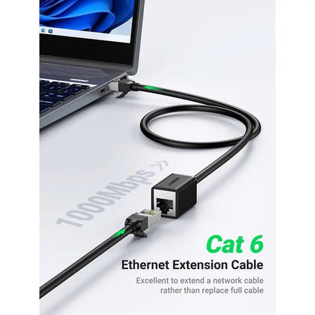 UGREEN 3M Cat 6 Ethernet Extension Cable, F/UTP RJ45 Male to Female Patch Cord, 1000Mbps High Speed Gigabit LAN Network Cable Compatible with Router, Switch, Modem, Laptop, PC, Smart TV, PS5, Xbox (11282) - Ugreen India