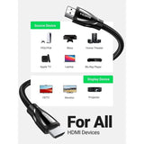 UGREEN 3m HDMI 2.1 Male To Male 8K@60Hz Cable UHD High Speed 48Gbps data transfer - Ugreen India
