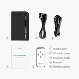 UGREEN 3x1 HDMI Switcher with IR Wireless Remote Support 1080P 3D for Laptop HD - DVD PS3 Xbox360 etc. (40234) - Ugreen India