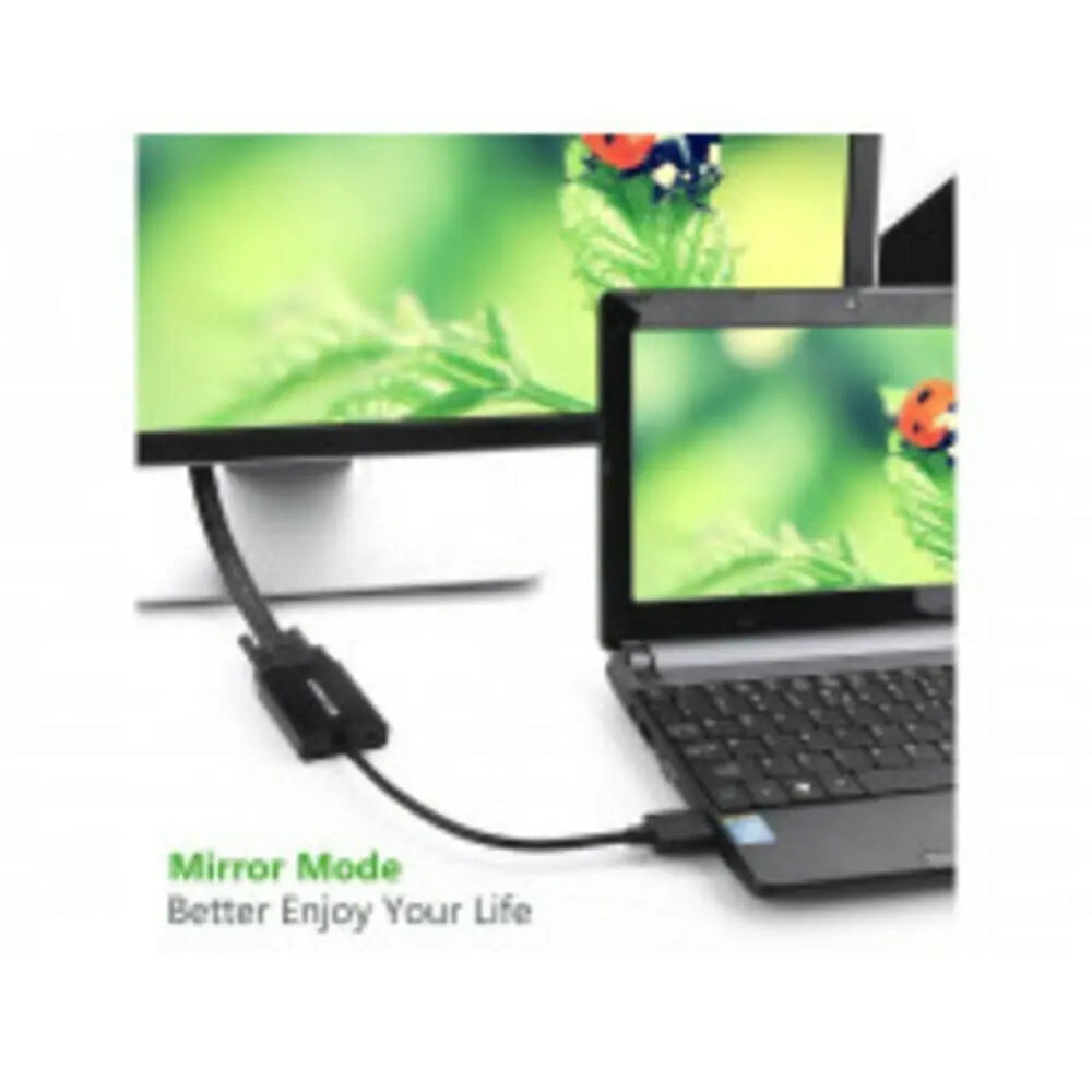 UGREEN HDMI to VGA Adapter Audio HDMI Male VGA Female Converter 1080P 60Hz 3.5mm Audio Port Monitor Projector HDTV (40233)