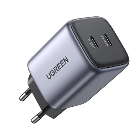 UGREEN 45W Nexode 2 Port USB C Charger Support GaN II Tech Compatible with Galaxy S22 Ultra, S21, MacBook Air, iPhone 14 Pro Max, 14 Plus etc. EU(90573) - Ugreen India