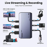 UGREEN 4K@60Hz Capture Card, Ultra HD HDMI Video Capture Card 1080P@240Hz USB 3.0 Ultra - Low Latency with VRR and HDR for Streaming, Gaming, Recording Compatible with iPad, Switch, PS5, Xbox, PC, Mac (25173) - Ugreen India