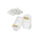 UGREEN RJ45 Connectors 100-Pack Network Cat5 Cat5e Ethernet Cable Gold-Plated 8P8C Modular Plugs Reliable LAN Connection 50246