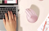 UGREEN 55917 pink M571 mouse on a laptop desk