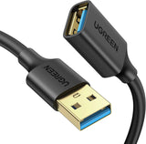 Ugreen 5M USB 3.0 A Male to A Female Extension Cable, Supports 5Gbps High Speed Data Transfer, Compatible with USB Disk Keyboard Mouse Hard Drive Printer Scanner (90722) - Ugreen India
