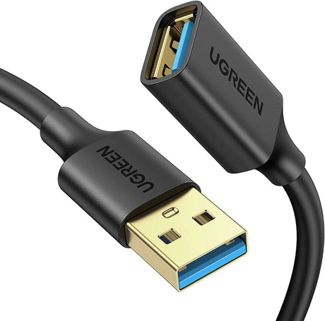 Ugreen 5M USB 3.0 A Male to A Female Extension Cable, Supports 5Gbps High Speed Data Transfer, Compatible with USB Disk Keyboard Mouse Hard Drive Printer Scanner (90722) - Ugreen India