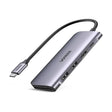 UGREEN 6 in 1 Type C Docking Station With HDMI 4K, 2*USB 3.0 Ports, SD TF Card Reader, 100W PD Charging Adaptor Dock Station for MacBook Pro Air 2020 2019 2018, Galaxy Note 10 S10 S9 S8, Surface Go, XPS 13 15 etc. (70411) - Ugreen India