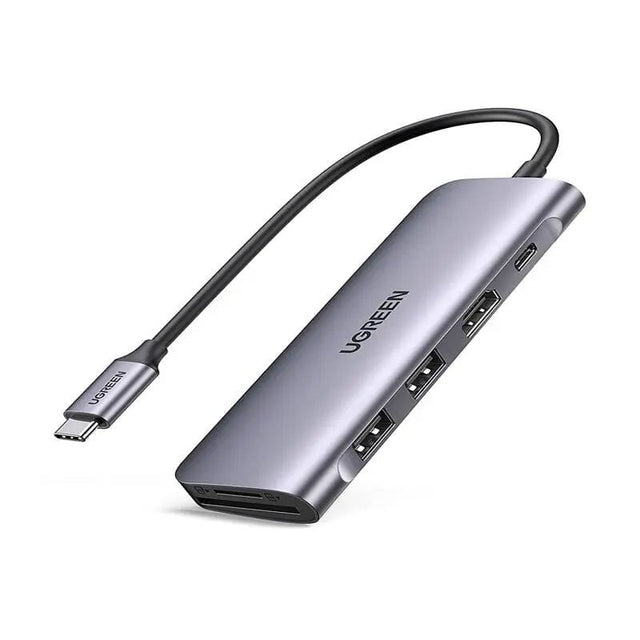 UGREEN 6 in 1 Type C Docking Station With HDMI 4K, 2*USB 3.0 Ports, SD TF Card Reader, 100W PD Charging Adaptor Dock Station for MacBook Pro Air 2020 2019 2018, Galaxy Note 10 S10 S9 S8, Surface Go, XPS 13 15 etc. (70411) - Ugreen India