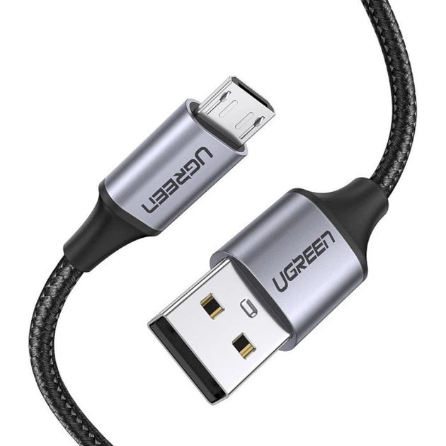 UGREEN 60145 USB-A and Micro USB connector close-up