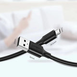 UGREEN 60827 3m USB 2.0 A to micro USB cable charging a phone