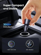 UGREEN 63W USB C Car Charger, PD 45W PPS + QC3.0 18W Fast Charging Adapter Compatible with iPhone 15/14/13 Series, iPad Pro, MacBook Air, Samsung Galaxy S25/S24 Ultra, Pixel, and More (35023) - Ugreen India