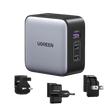 UGREEN Nexode CD296 65W 3-port GaN travel charger 90409 with US, UK and EU plug heads