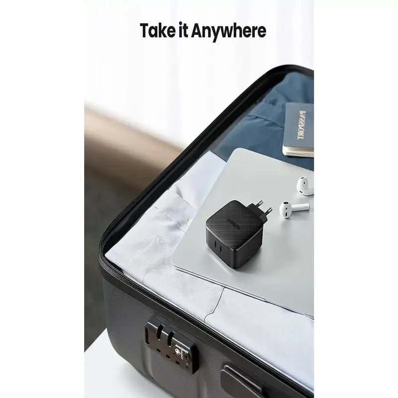 UGREEN 66W 2 - Port USB C PD Charger Supports PPS 20W USB C Compatible With MacBook Pro/Air, iPad Pro, iPhone 13, iPhone 12 Pro, 11, Dell XPS 15, Surface Go, Galaxy S21 etc. (70867) - Ugreen India