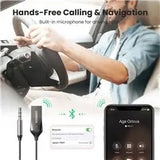 UGREEN Bluetooth 5.3 Car AUX Receiver 3.5mm Wireless Audio Adapter Hands-Free Calling HiFi Music Streaming (70601)