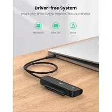 UGREEN SATA to USB-C Adapter Cable USB 3.1 Gen 2 6Gbps External Hard Drive Converter 2.5" SSD HDD Samsung WD (70610)