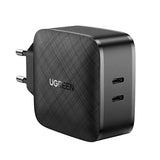 UGREEN 66W 2-পোর্ট USB C PD চার্জার PPS 20W USB C সাপোর্ট করে MacBook Pro/Air, iPad Pro, iPhone 13, iPhone 12 Pro, 11, Dell XPS 15, Surface Go, Galaxy S21 ইত্যাদির সাথে সামঞ্জস্যপূর্ণ (70867)