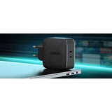 UGREEN 66W 2-পোর্ট USB C PD চার্জার PPS 20W USB C সাপোর্ট করে MacBook Pro/Air, iPad Pro, iPhone 13, iPhone 12 Pro, 11, Dell XPS 15, Surface Go, Galaxy S21 ইত্যাদির সাথে সামঞ্জস্যপূর্ণ (70867)
